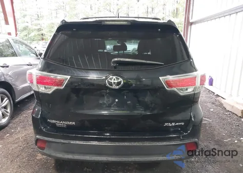2015 Toyota Highlander Xle V6 from USA, damaged, VIN 5TDJKRFH0FS088893